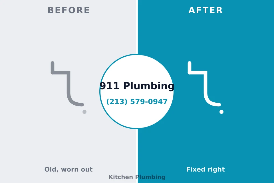 Before and after: plumbing repair Dollar Bay, MI